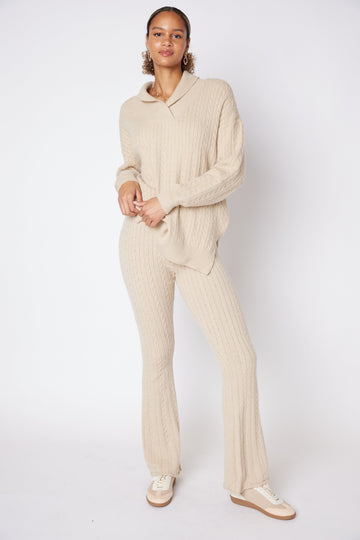 SALE - Belle Cable Knit Pants