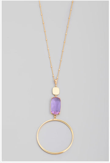 Gisselle Crystal Pendant Necklace