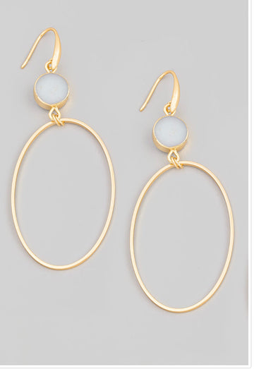 Kinsale Crystal Hoop Earrings