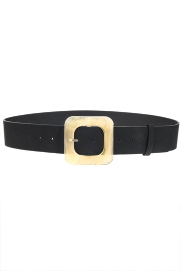 Melbourne Square Lucite Buckle Belt