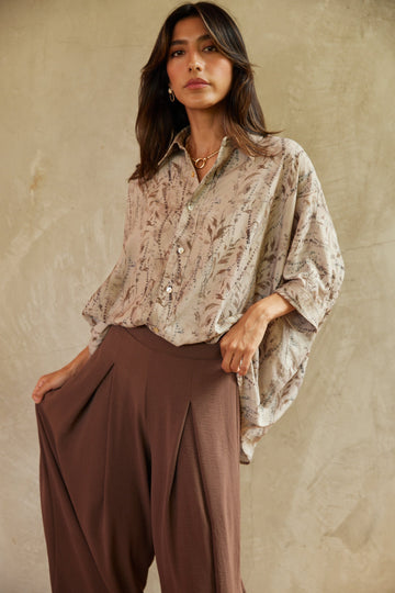 SALE - Molly Short Sleeve Button Down Top