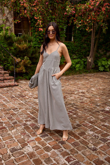 Villa Striped Jumpsuit