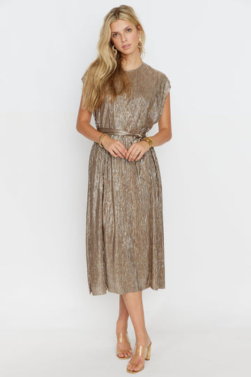 SALE - Eden Metallic Midi Dress