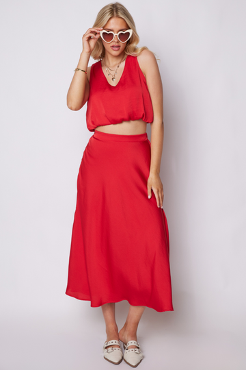 Maria Bubble Hem Crop Top