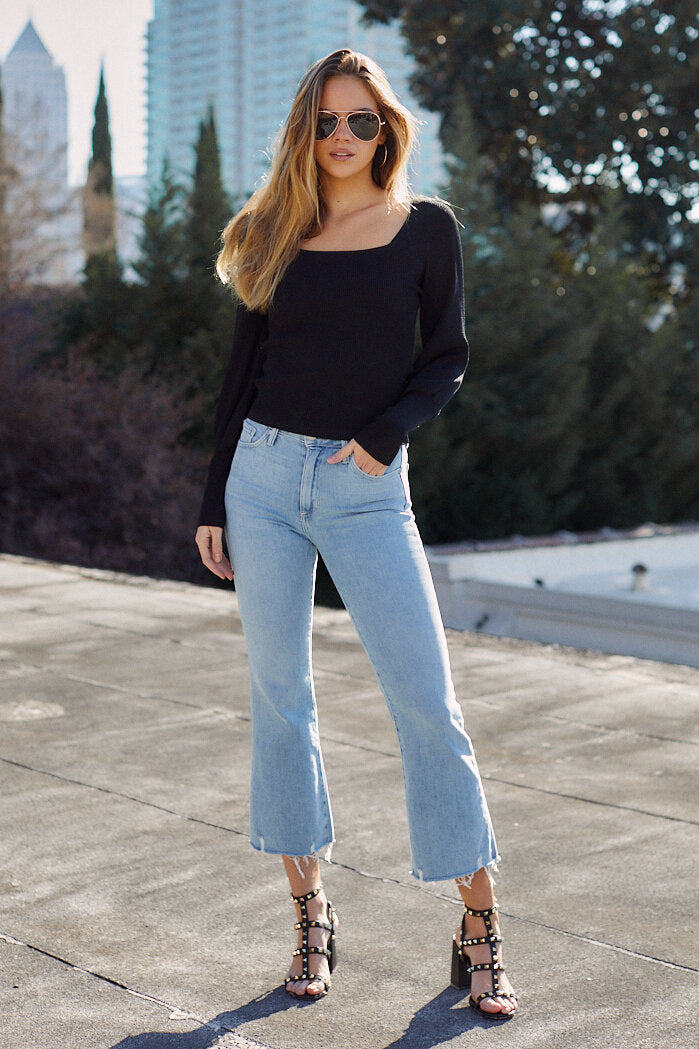 Collins Puff Sleeve Knit Top