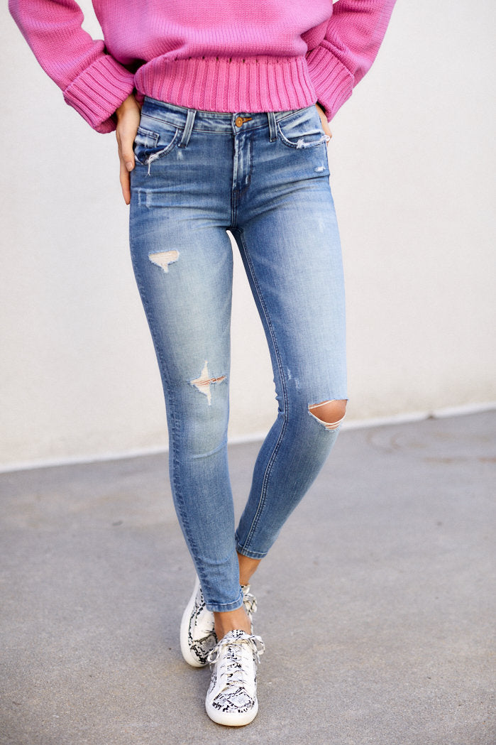 Ivy Distressed Skinny Jean