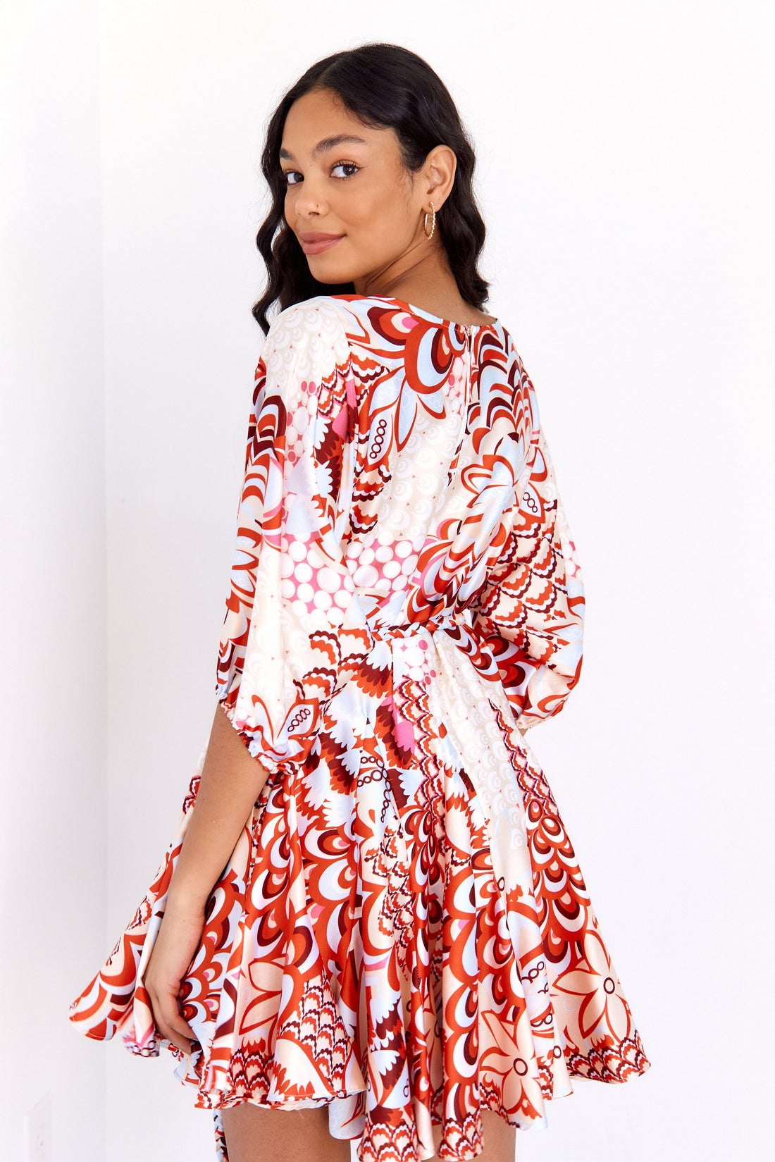 SALE - Regan Floral Tie Waist Mini Dress