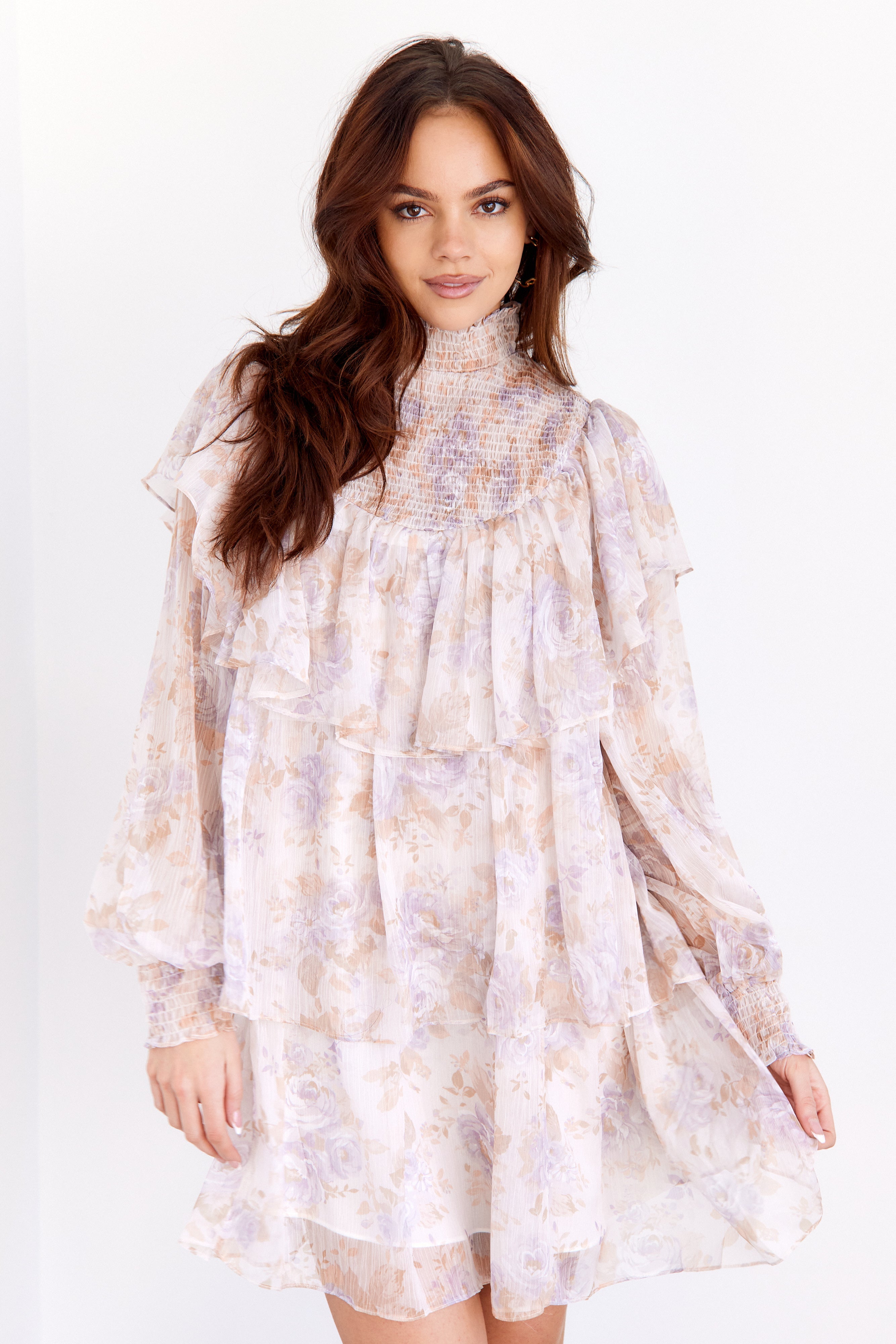SALE - Madison Tiered Chiffon Mini Dress