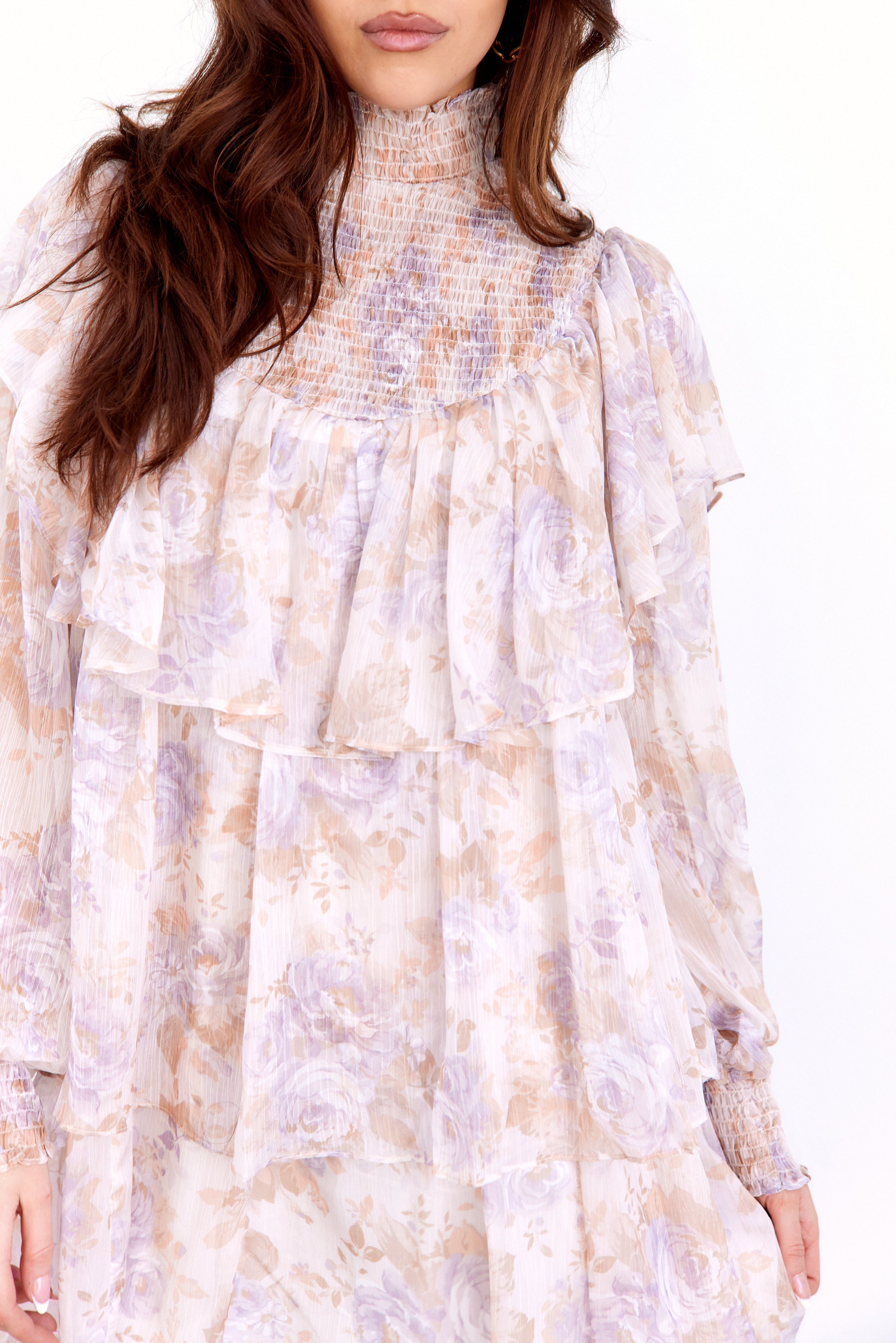 SALE - Madison Tiered Chiffon Mini Dress