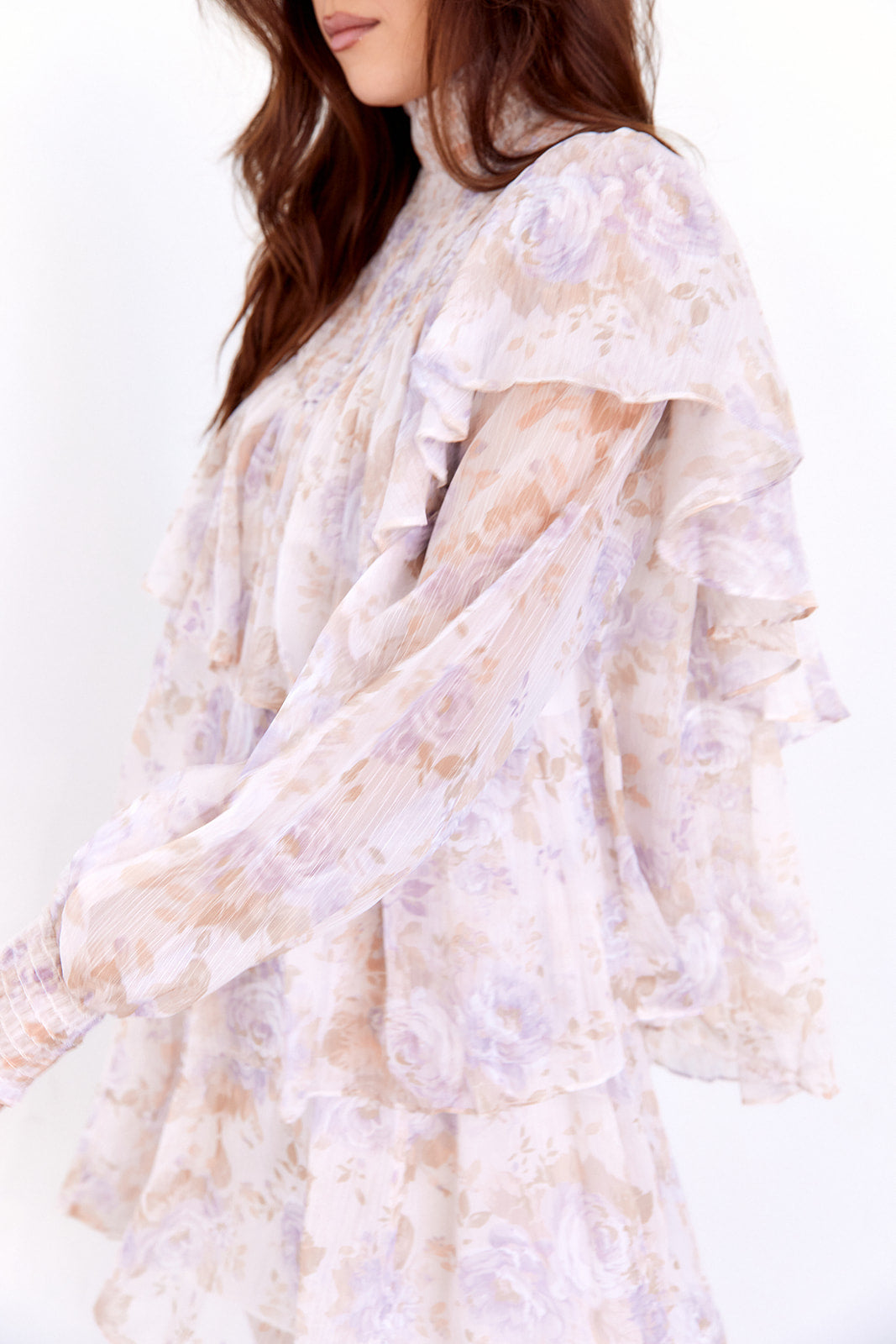 SALE - Madison Tiered Chiffon Mini Dress