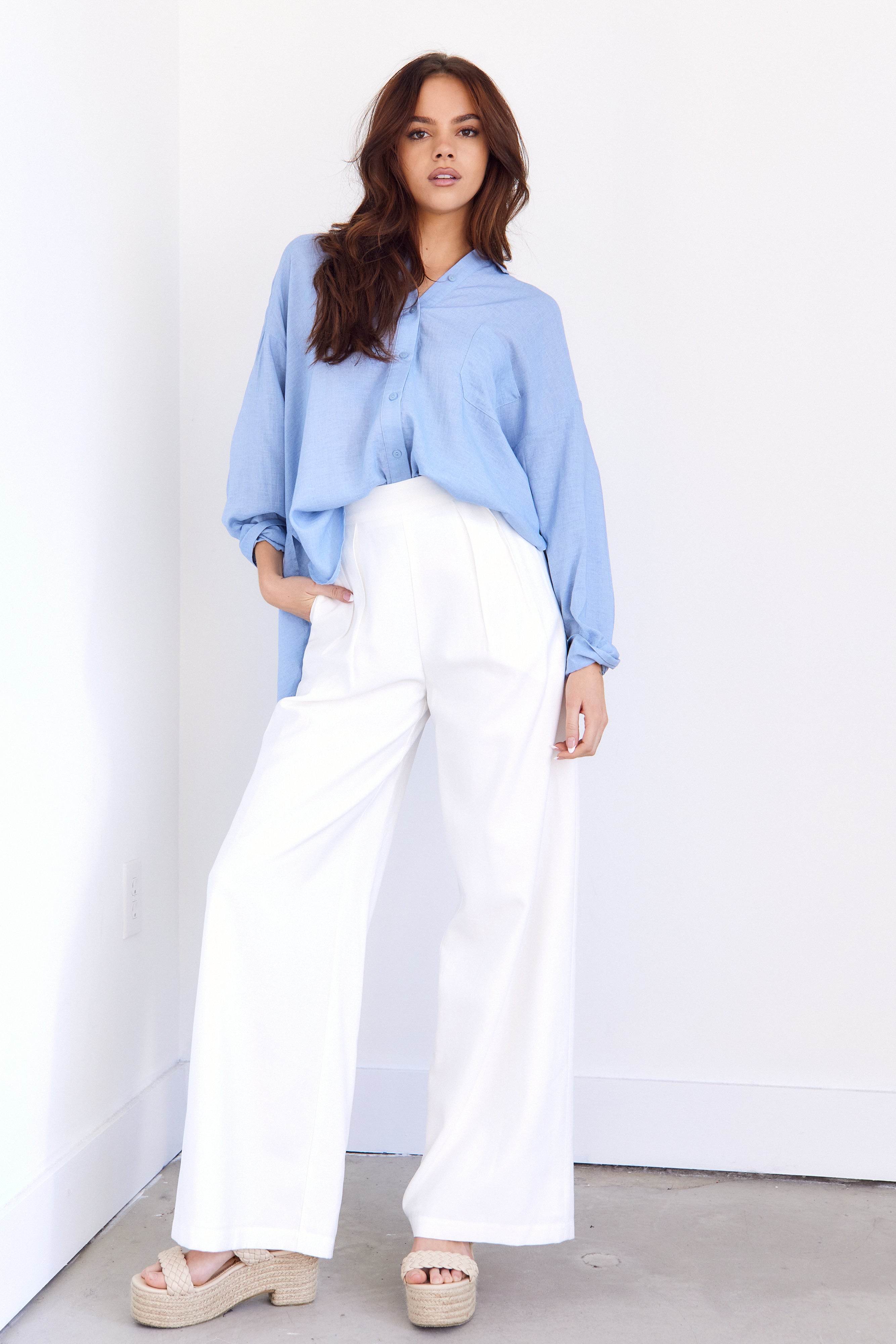 SALE - Josephine Wide Leg Full Length Pants