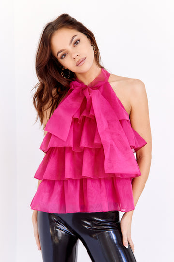 SALE - Ingrid Ruffle Tiered Tulle Top