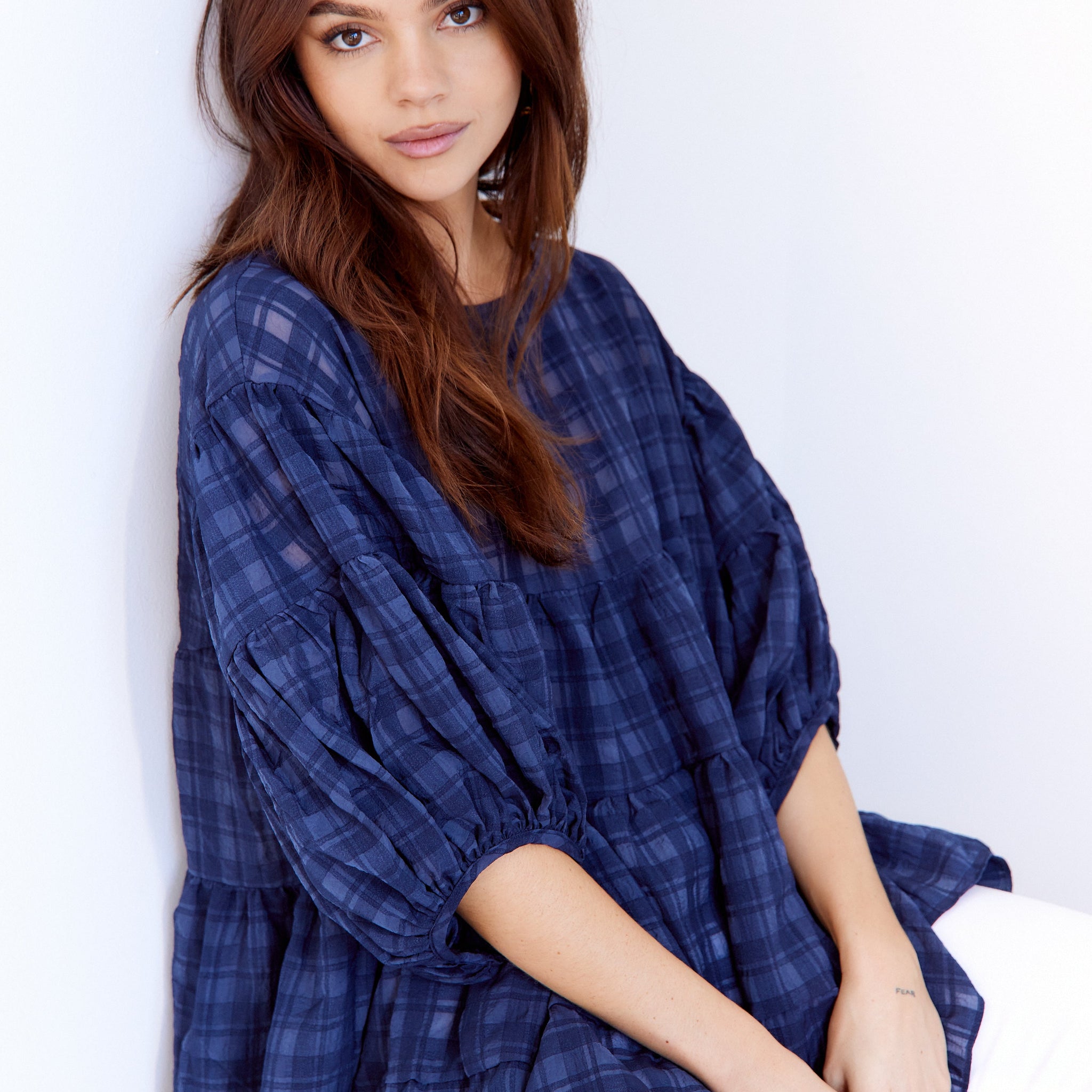 SALE - Cecilia Textured Tiered Babydoll Top