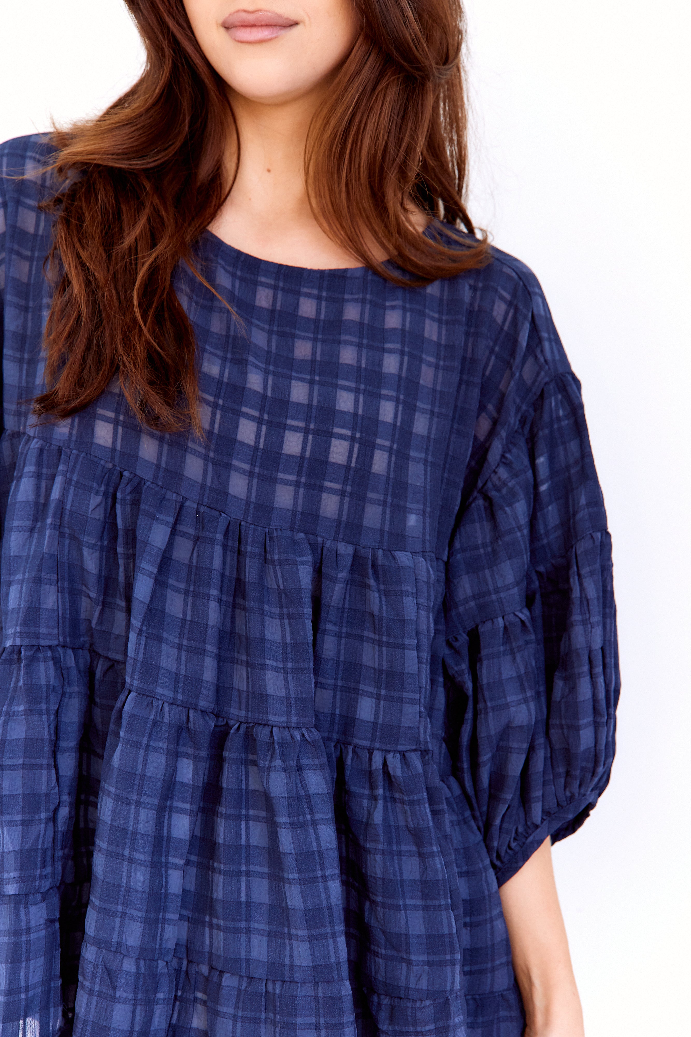 SALE - Cecilia Textured Tiered Babydoll Top