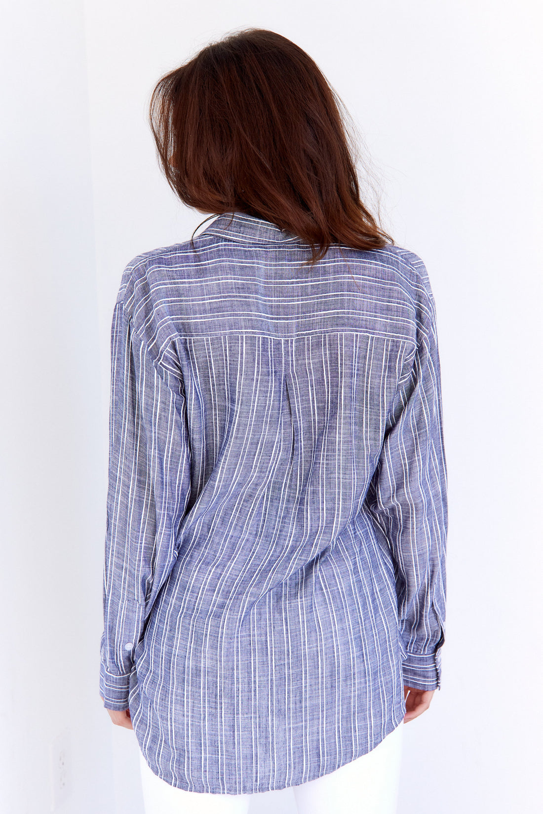 Claire Textured Stripe Button Down