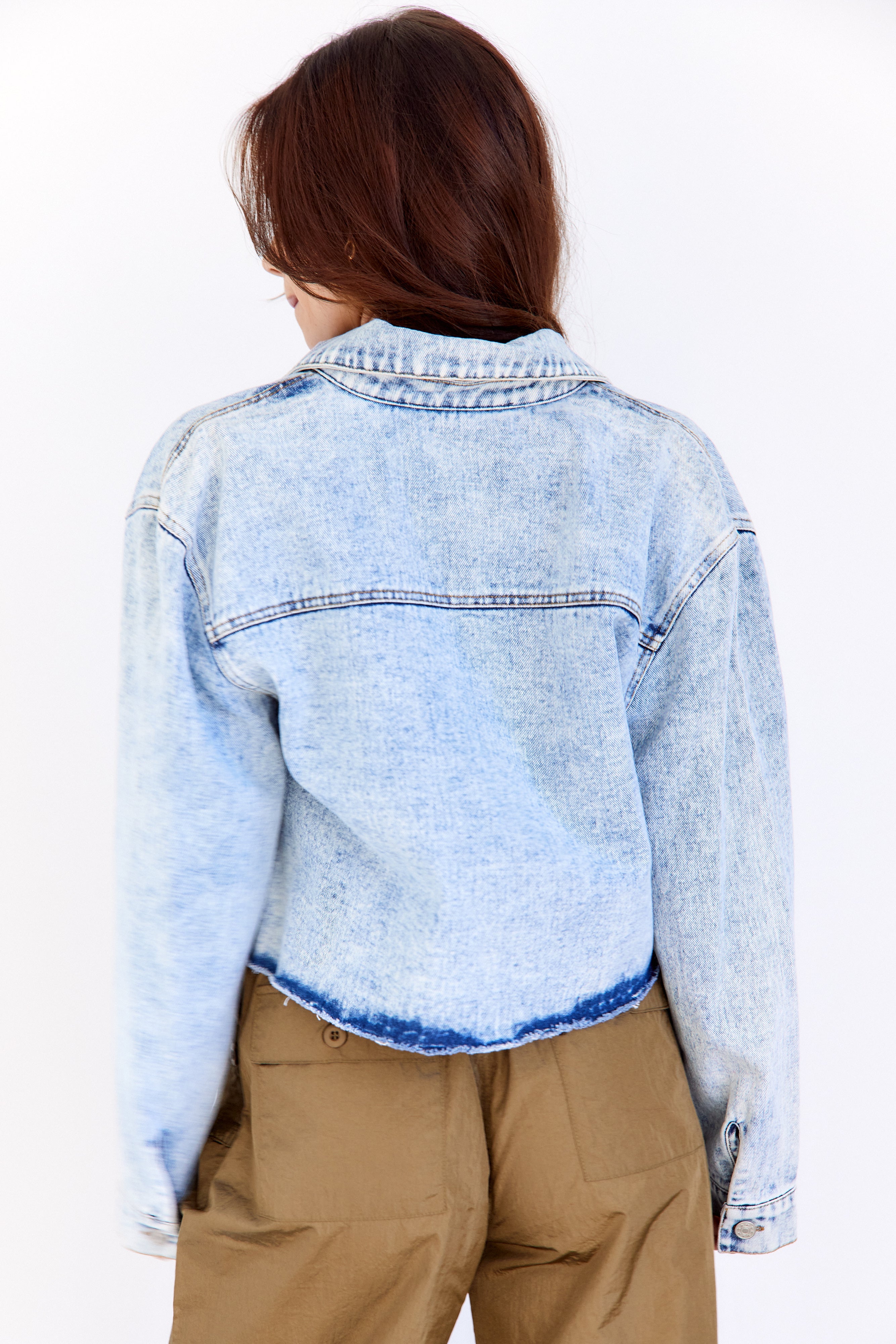 Malibu Cropped Denim Jacket