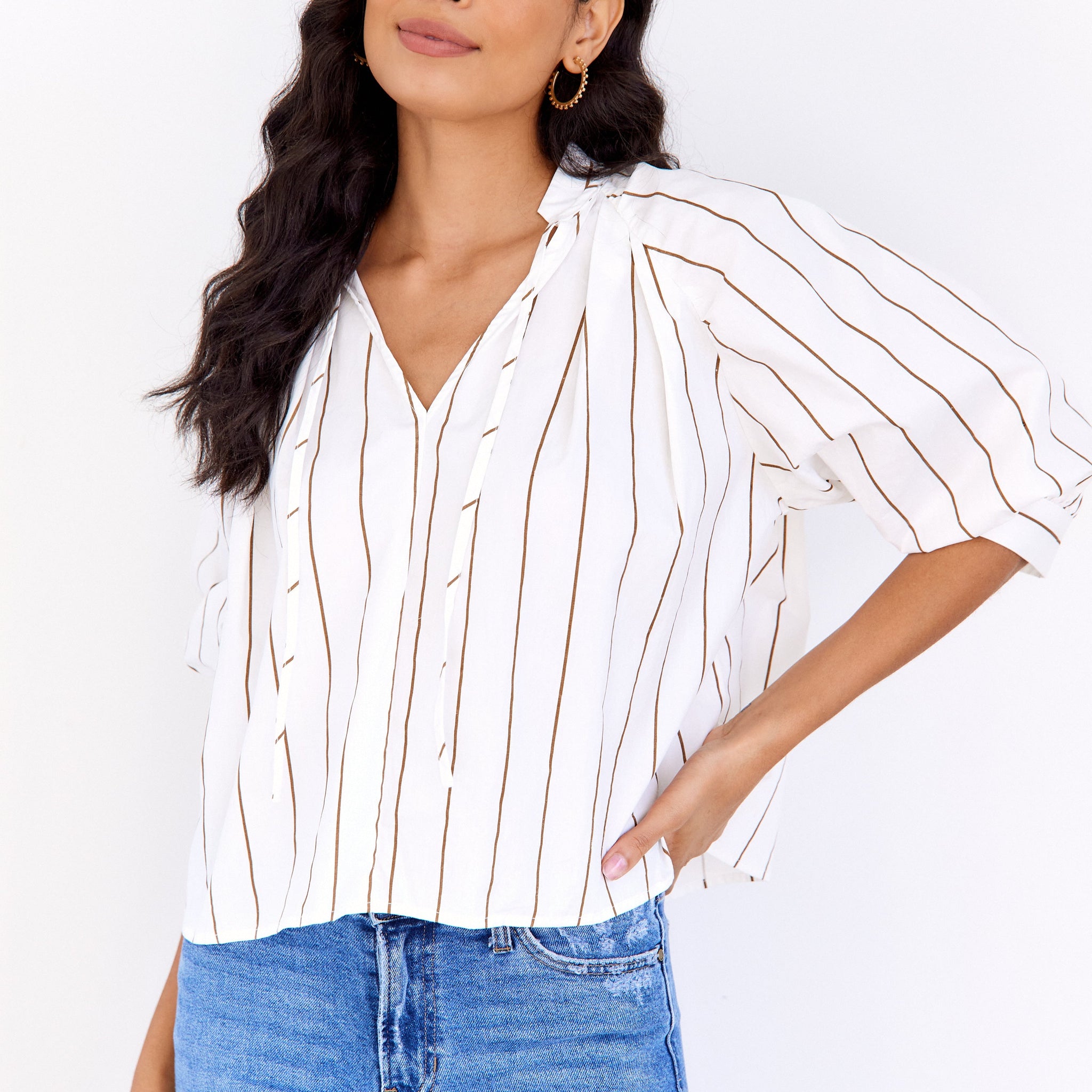 SALE - Emery Striped Blouse