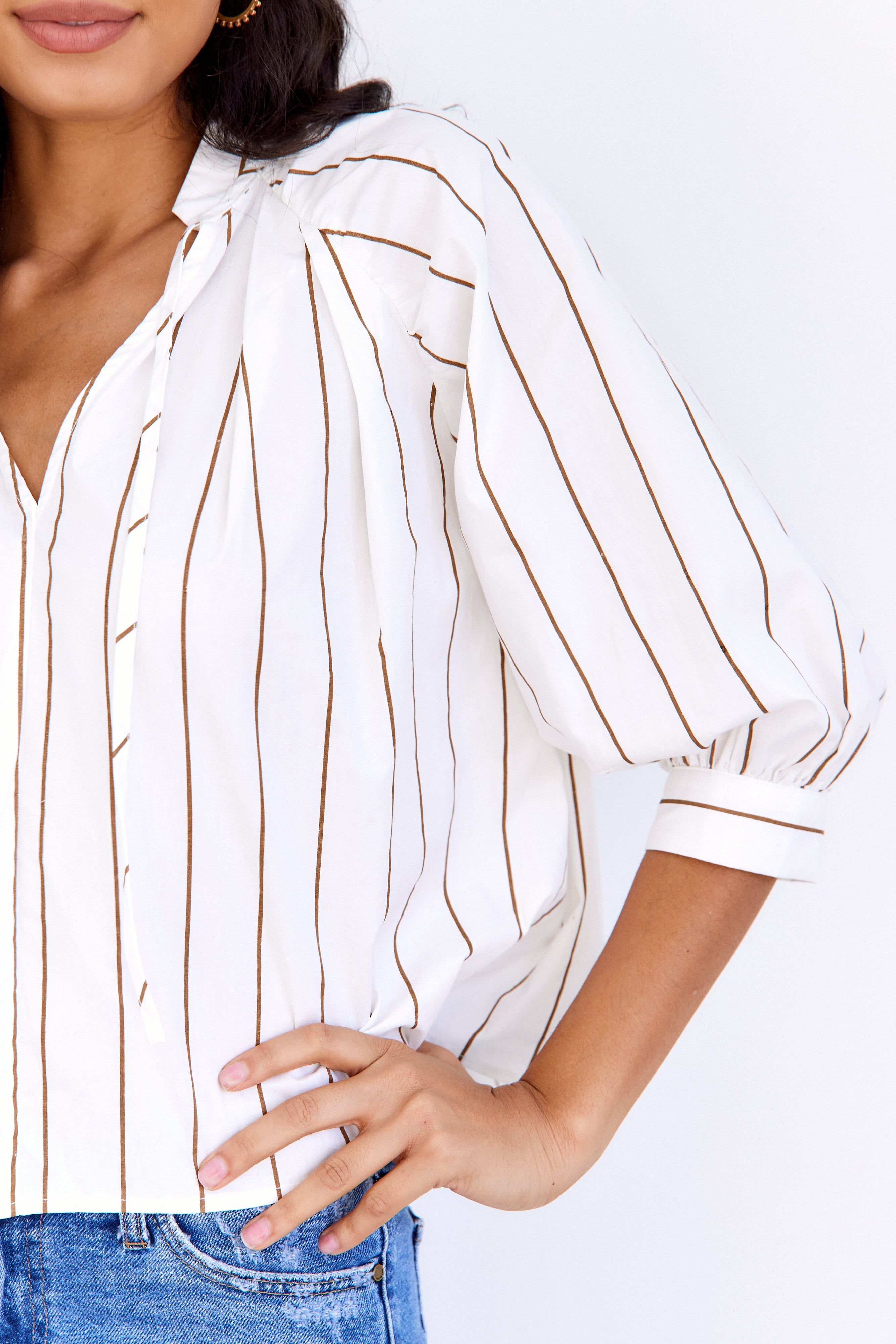SALE - Emery Striped Blouse