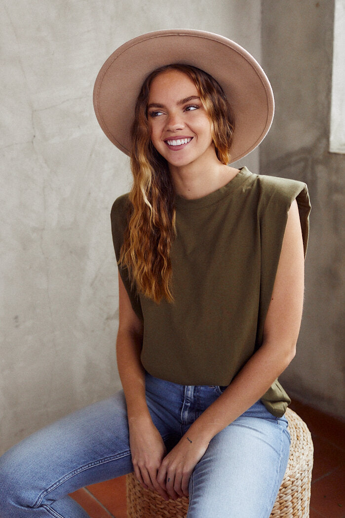 Donia Shoulder Pad Tee