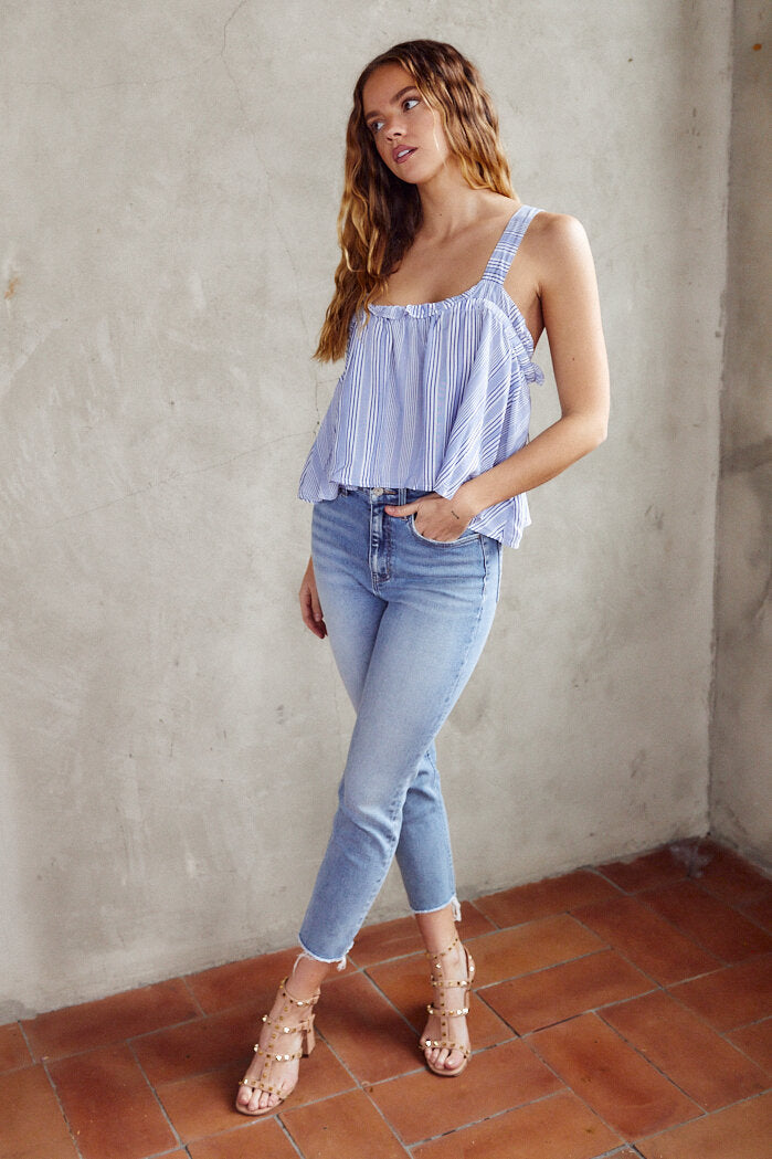 Quinn Cropped Straight Leg Jean