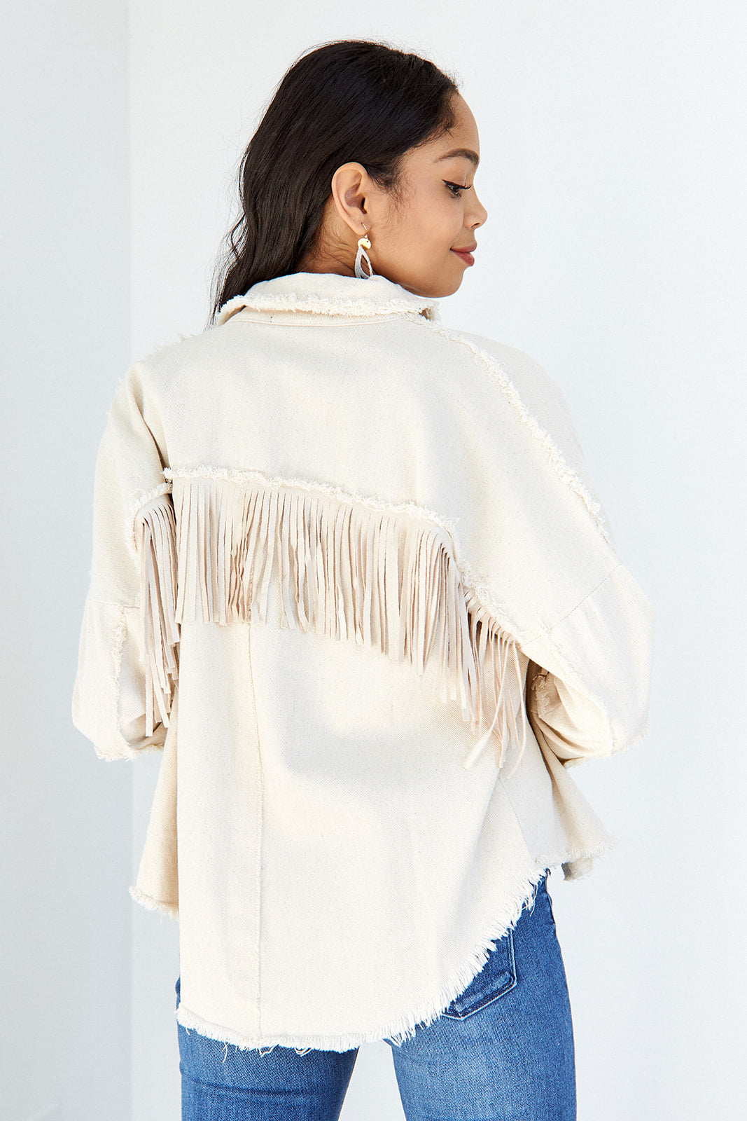 Kella Fringe Detail Jacket