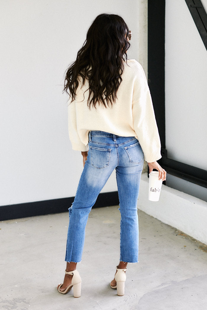 Chicago Straight Leg Distressed Denim