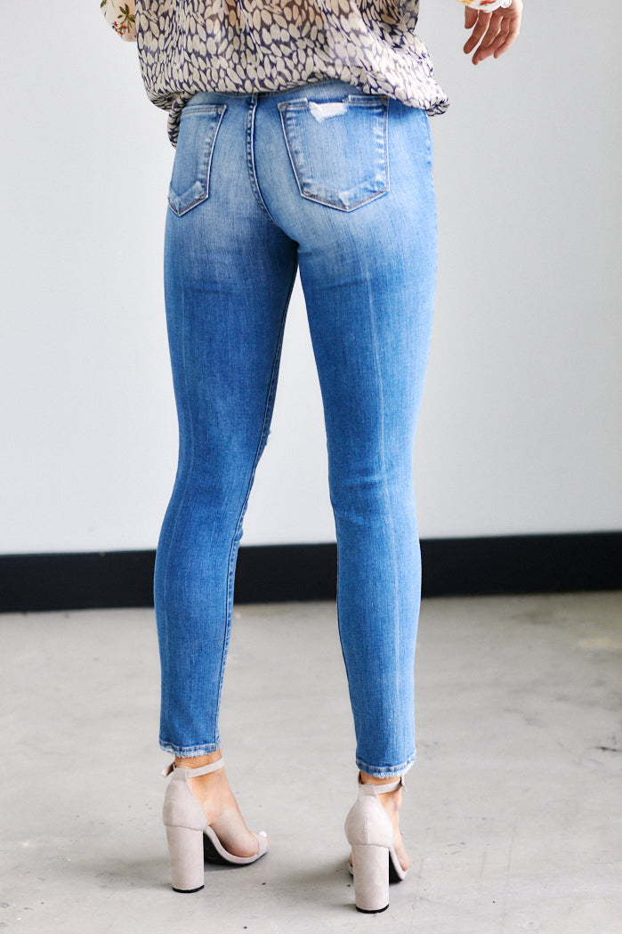 Vida Distressed Skinny Jeans
