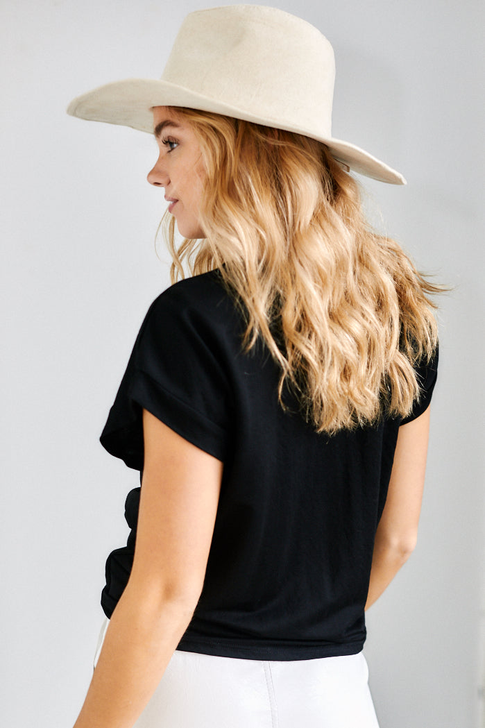 Lynn Cuffed Tee