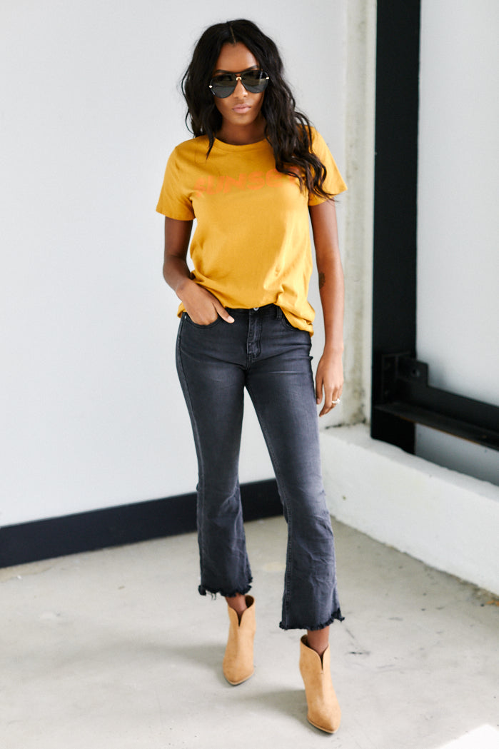 Mila Crop Flare Jeans