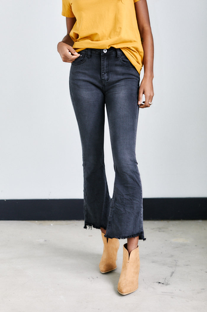 Mila Crop Flare Jeans