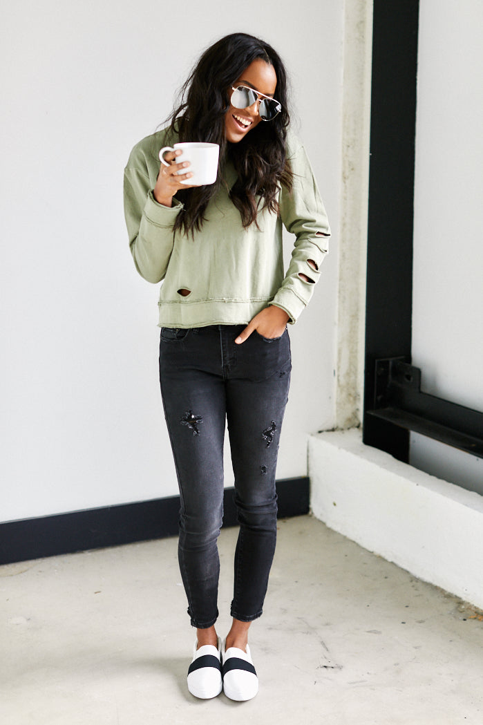 Lennon Distressed Sweatshirt