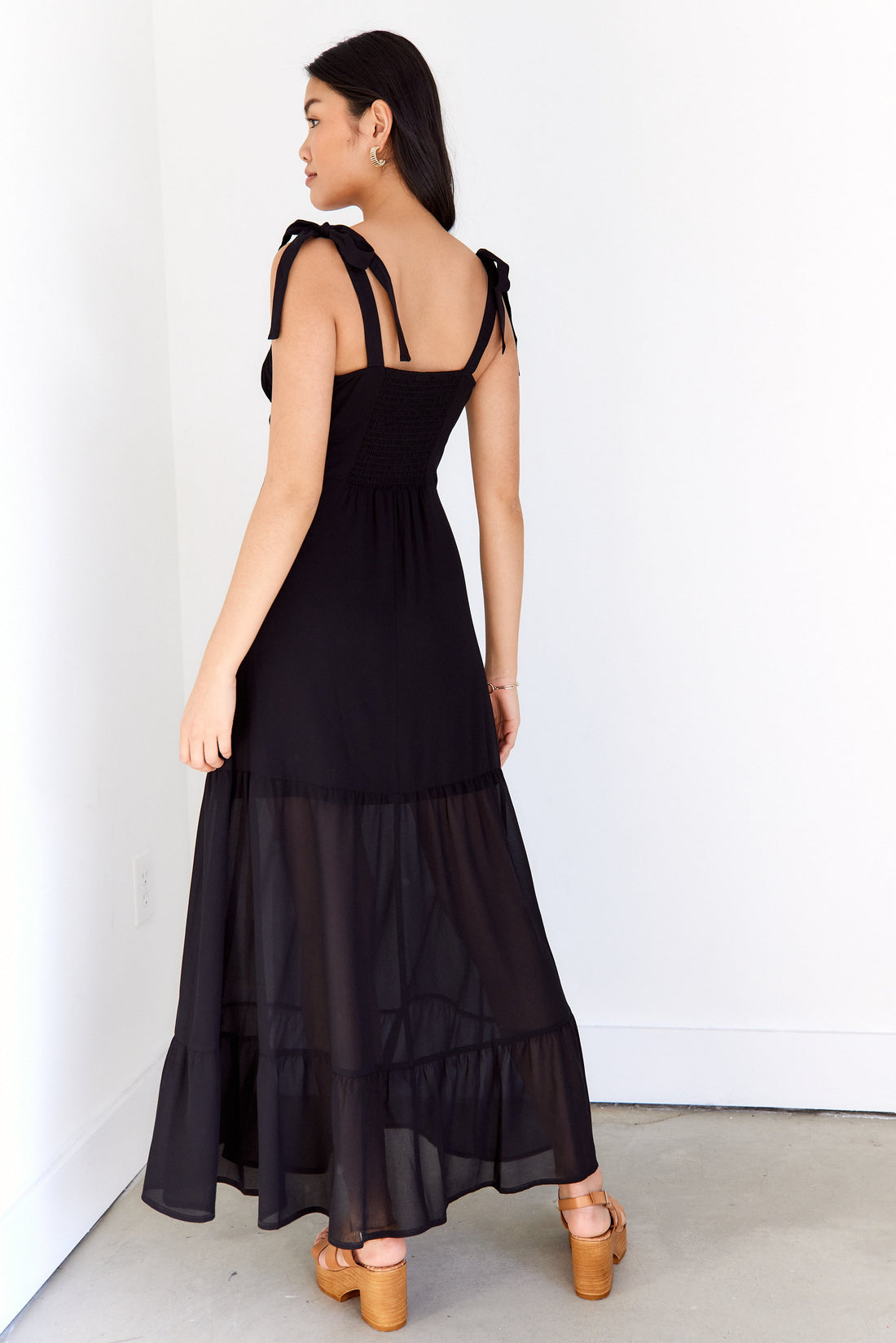 SALE - Tena Tie Strap Midi Dress