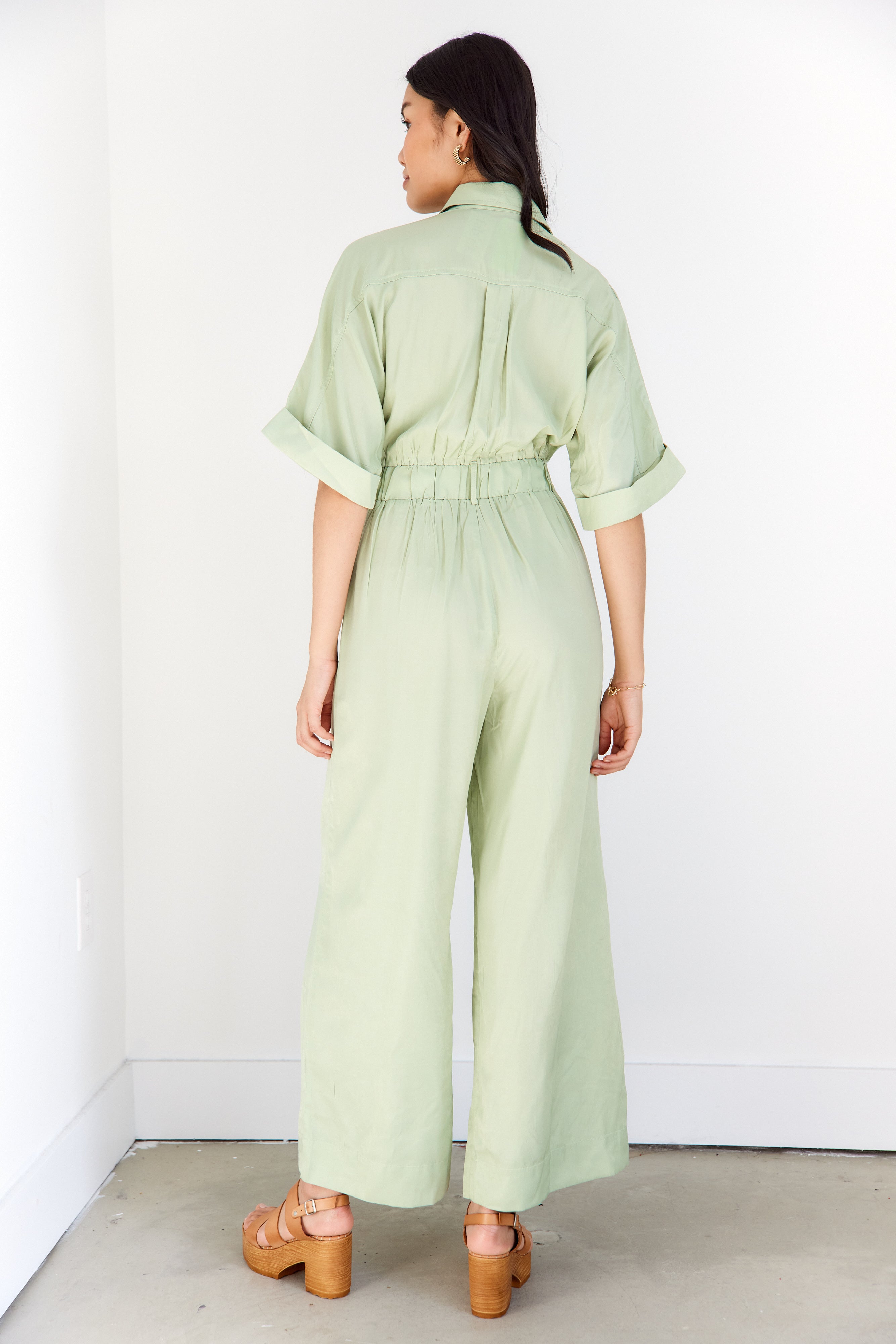 SALE - Chrissy Wide Leg Utility Jumpsuit