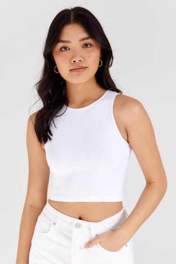 Echo Ribbed Cropped Tank