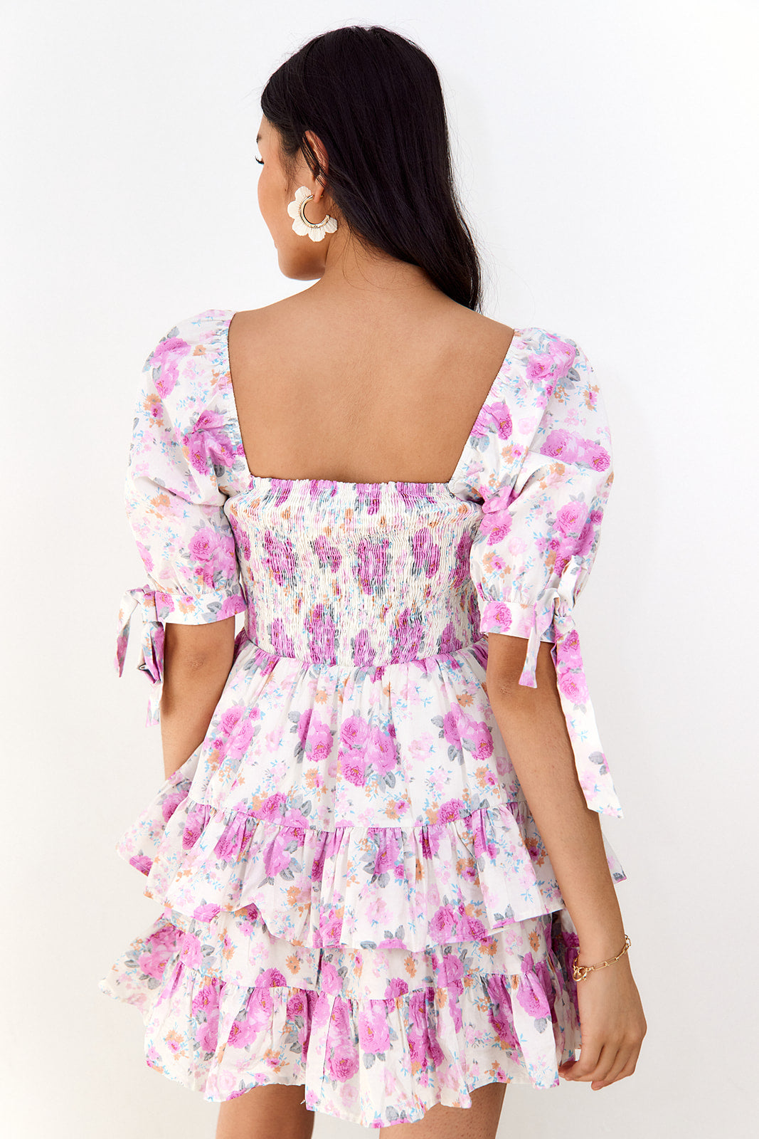 Sienna Floral Puff Sleeve Mini Dress