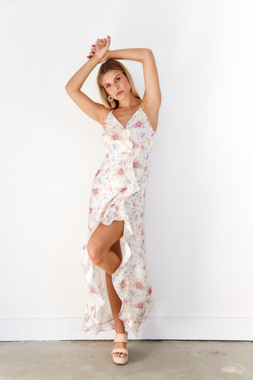 SALE - Erin Ruffle Front Slip Dress