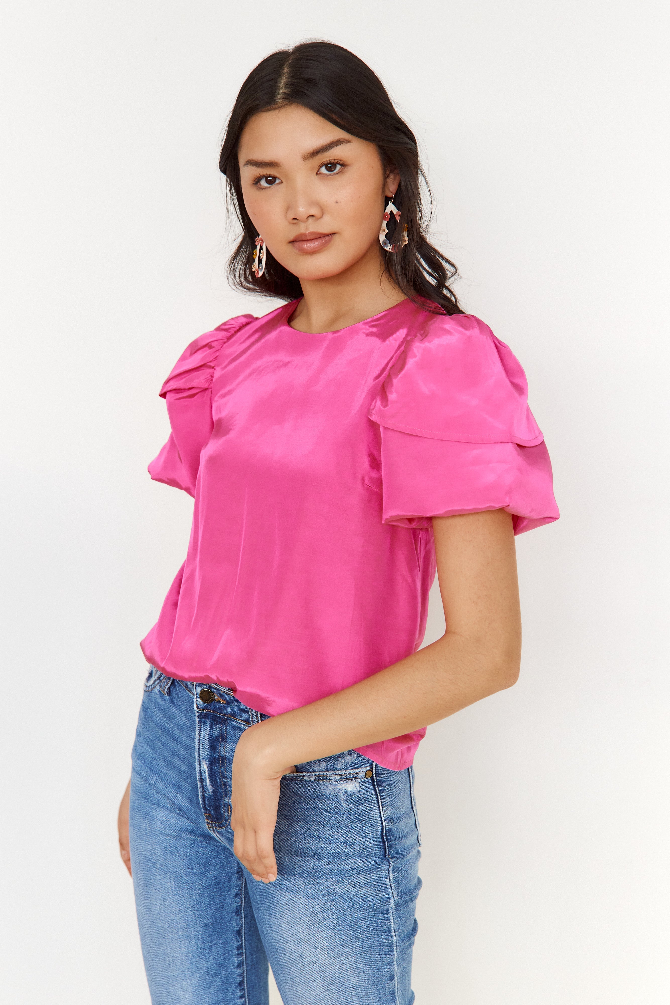 Aurora Petal Sleeve Blouse