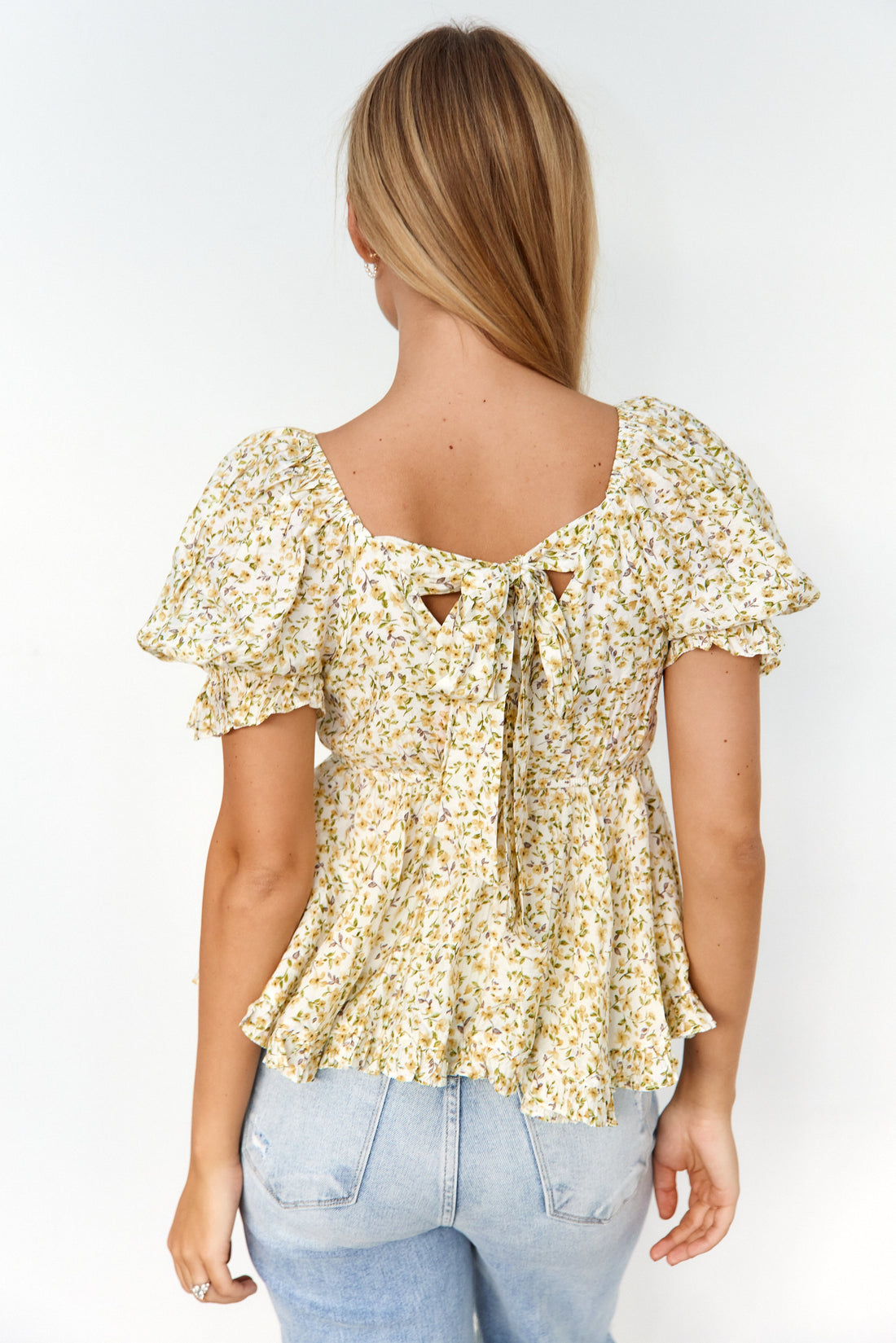 Holly Floral Tie Back Blouse