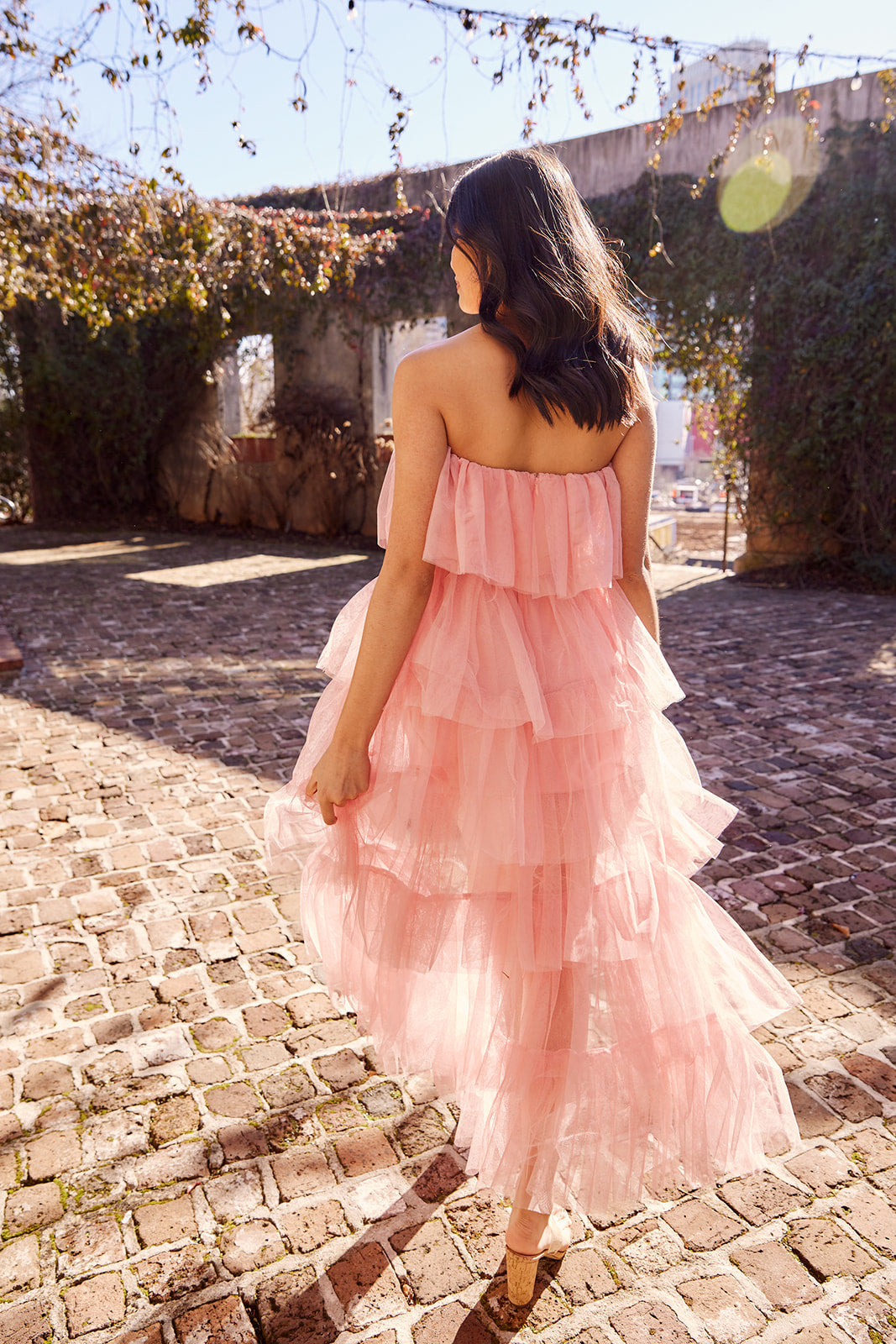 SALE - Lilly Strapless High Low Tulle Dress