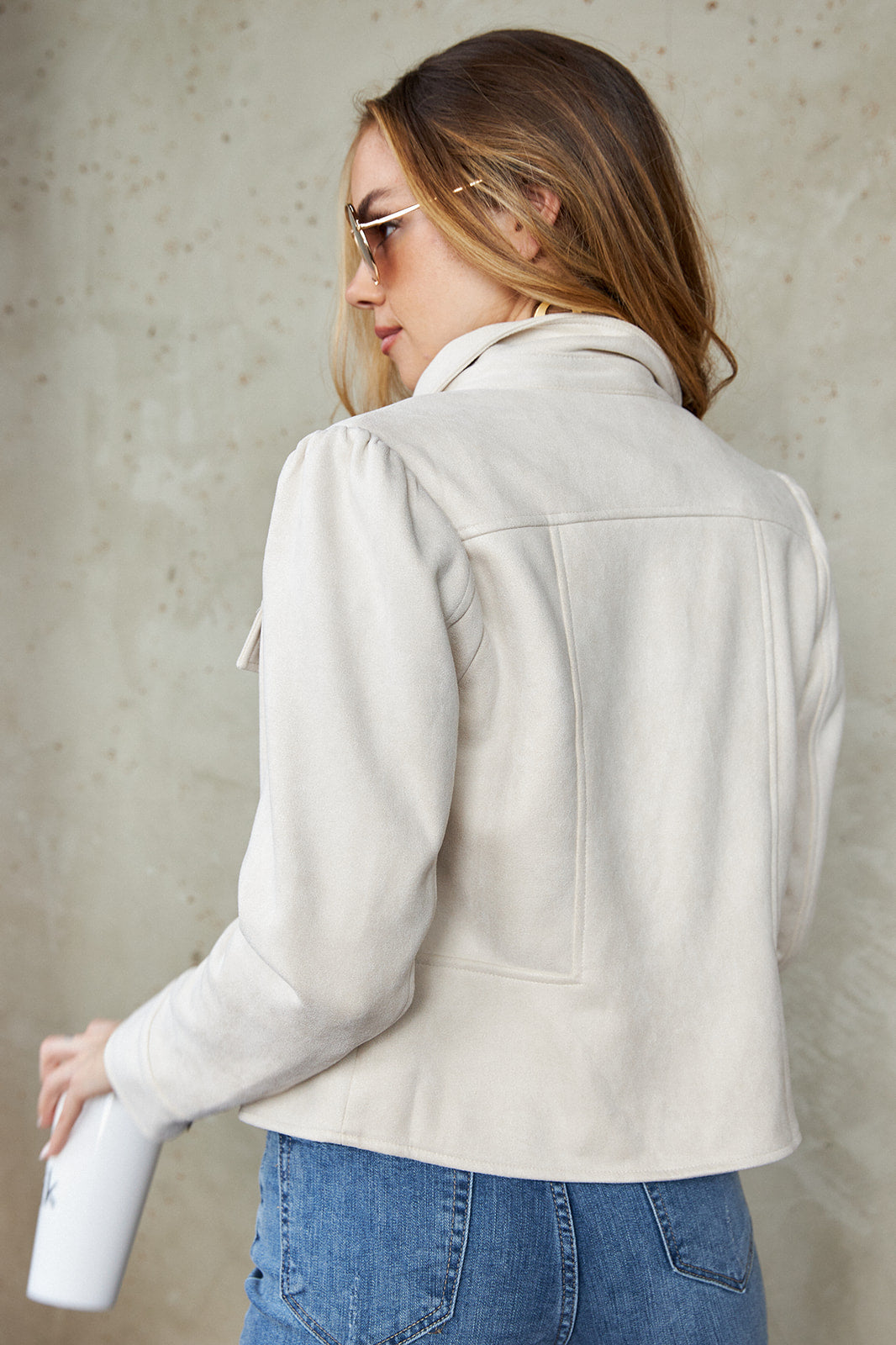 Rangely Suede Puff Sleeve Jacket