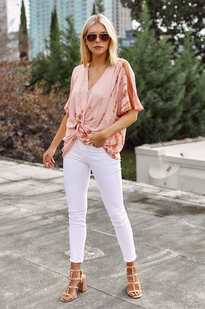 Reeves Tie Dye Knit Blouse