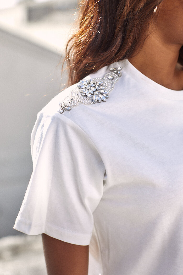 Darla Rhinestone Detail Tee