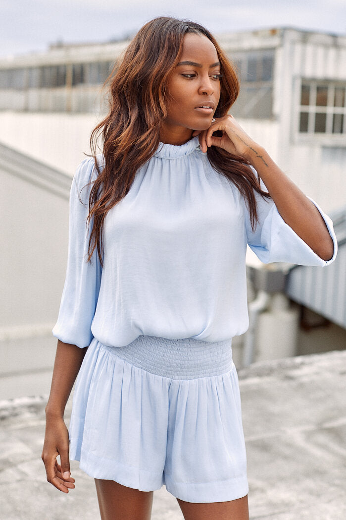 Clair Mock Neck Blouse