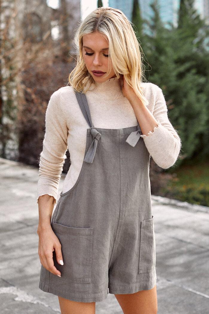 Delilah Front Knot Romper