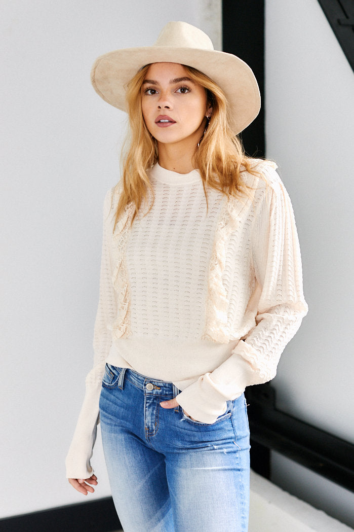 Finley Ruffle Detail Sweater