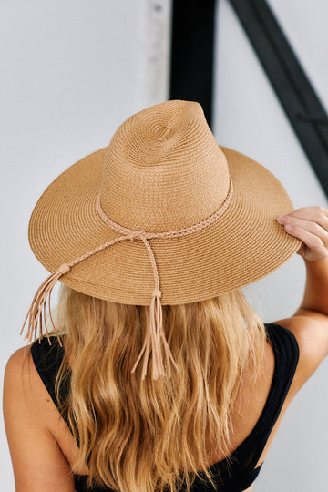 Aria Braided Tassel Band Sun Hat