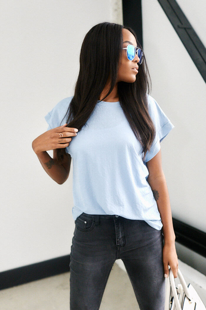 Lynn Cuffed Tee