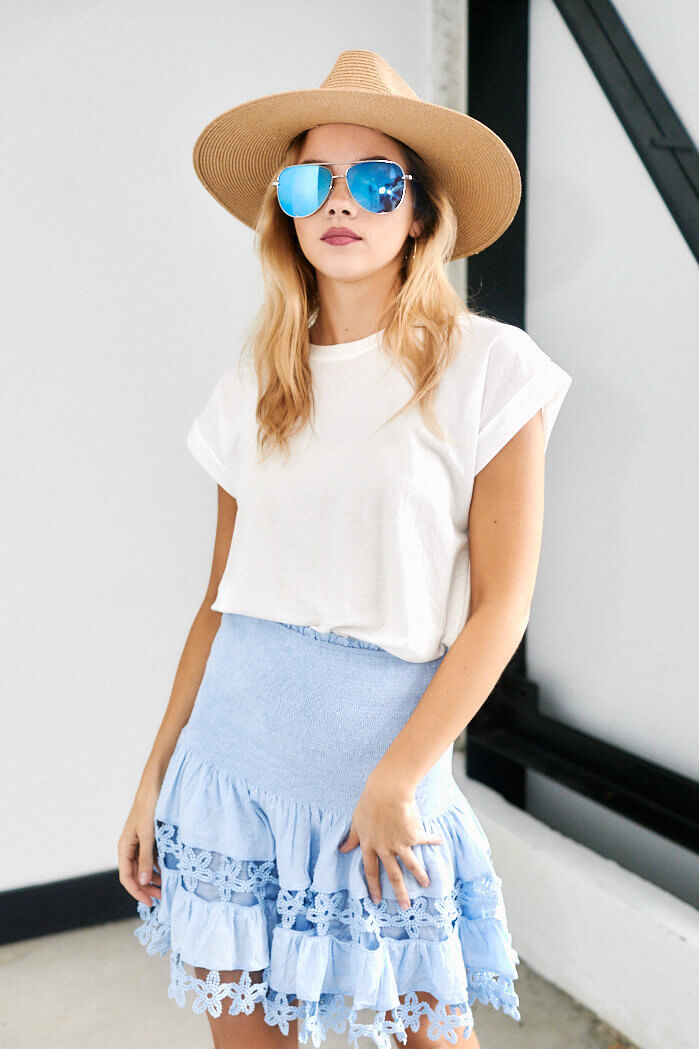 Elizabeth Smocked Waist Skirt