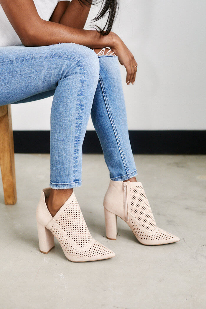 Claudia Perforated bootie