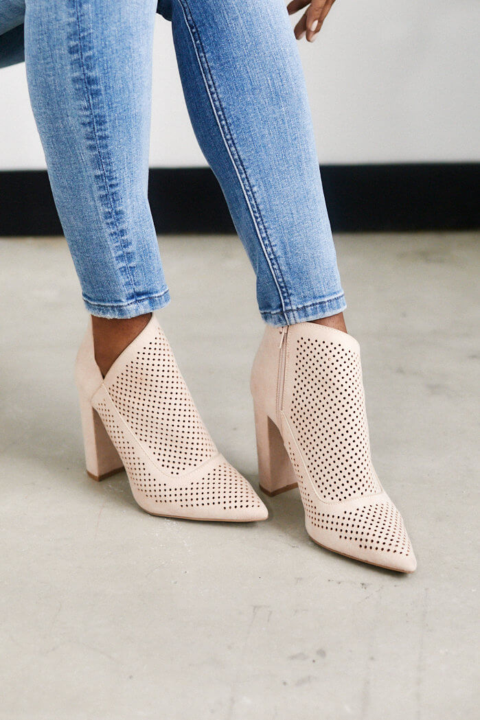 Claudia Perforated bootie
